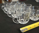 Set of eight crystal glass mugs - thumbnail 4 of 5