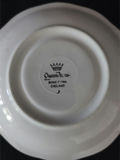Assorted porcelain plates and saucers with floral and scenic designs - thumbnail 9 of 10