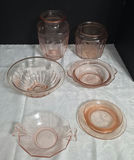 Pink Glassware Collection: bowls, dishes and jars - thumbnail 1 of 5