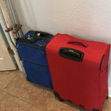Red and Blue Rolling Suitcases - thumbnail 1 of 5