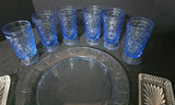 Blue glassware and crystal serving dishes - thumbnail 5 of 6