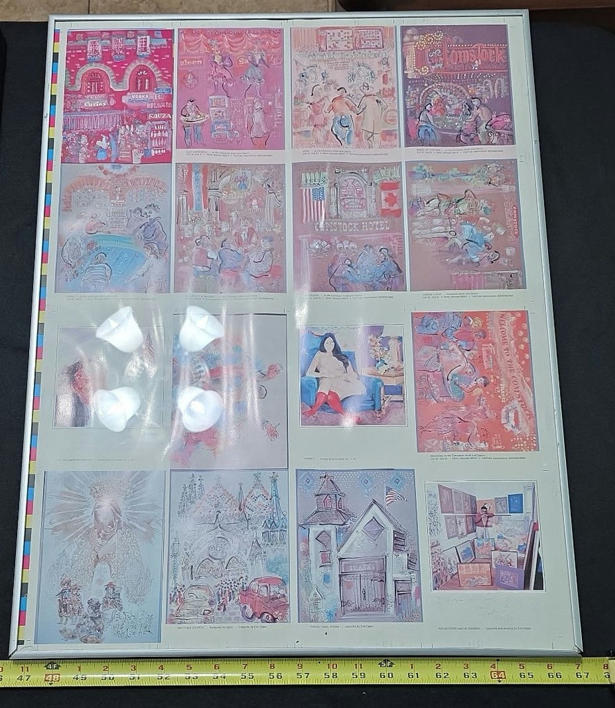 Framed Art Prints: Still-Life, Carousel Poster, and Multi-Panel Illustrations - image 4 of 8