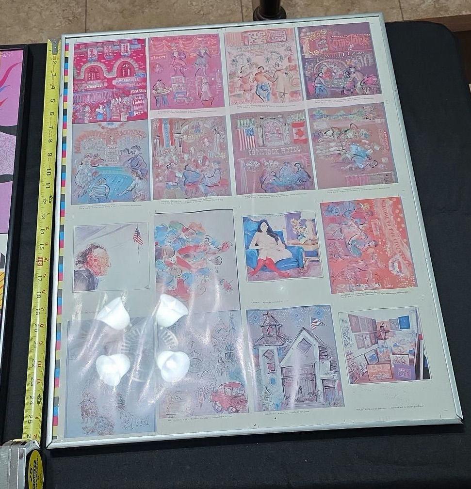 Framed Art Prints: Still-Life, Carousel Poster, and Multi-Panel Illustrations - image 7 of 8