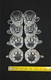 Set of eight crystal glass mugs - thumbnail 2 of 5
