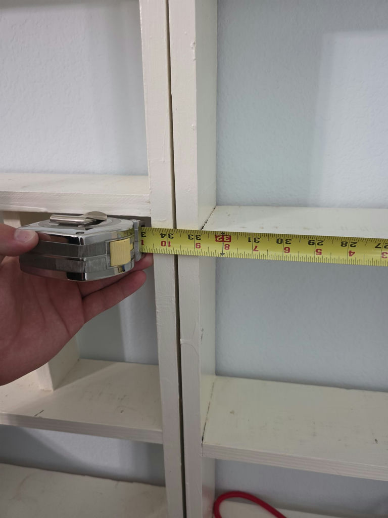 White wooden shelves x 4 - image 4 of 4