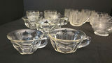 Clear glass teacups, mugs and etched bowls - thumbnail 2 of 6