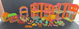Colorful plastic dollhouse with pony figures and accessories - thumbnail 1 of 6