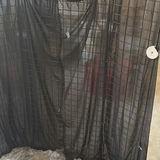 Foldable black metal wire wall for jewelry display with fabric screen - thumbnail 6 of 6