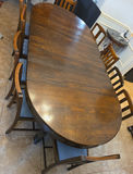 Oval dining table with 3 10" inserts and 10 chairs - thumbnail 6 of 7