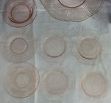 Pink Glass Dinnerware Set with Jar - thumbnail 5 of 5