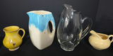 Collection of assorted ceramic pitchers, creamers, and small jugs - thumbnail 3 of 8