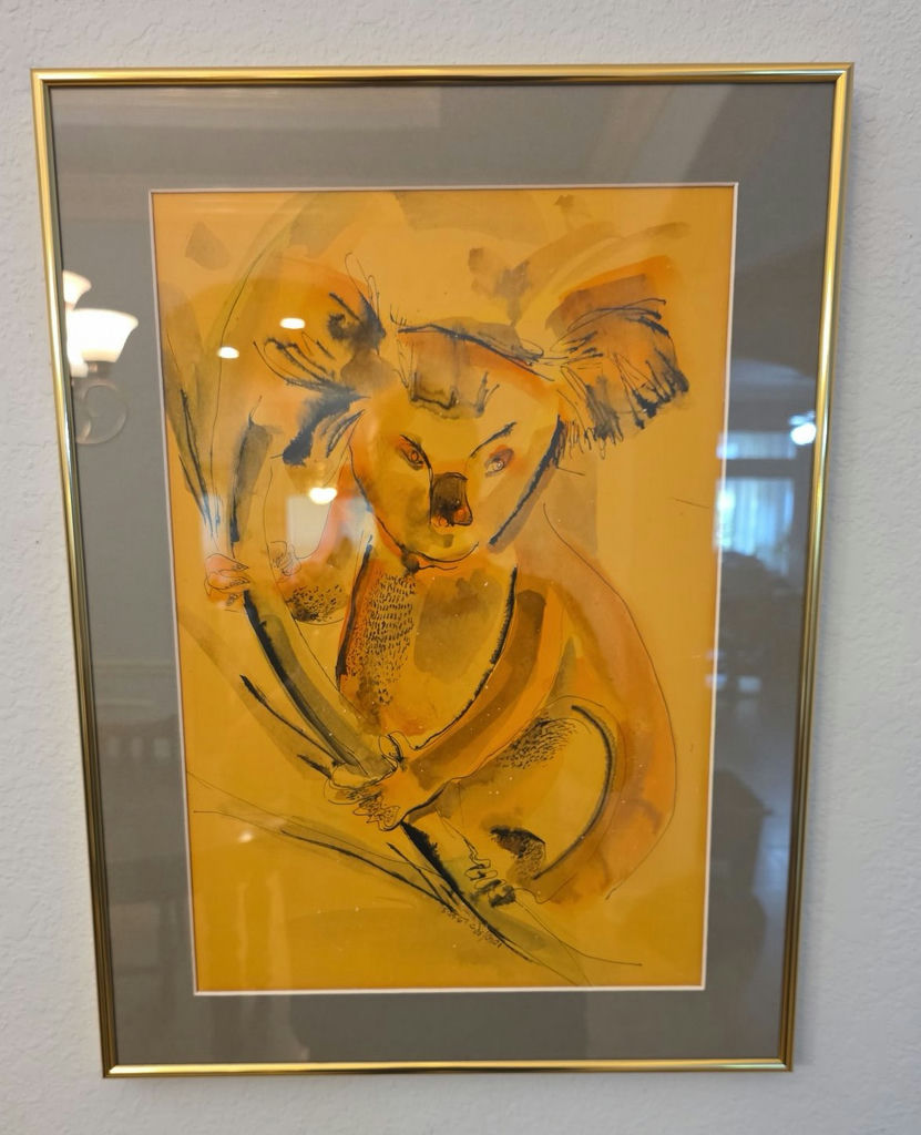 Framed Koala Illustration - image 1 of 4