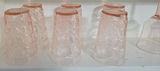 Pink embossed glassware: tumblers, stemware, and goblet - thumbnail 2 of 3