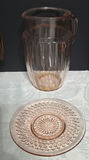 Pink glassware including pitchers and serving dishes - thumbnail 5 of 5