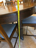Oval dining table with 3 10" inserts and 10 chairs - thumbnail 4 of 7