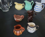 Collection of assorted ceramic pitchers, creamers, and small jugs - thumbnail 5 of 8