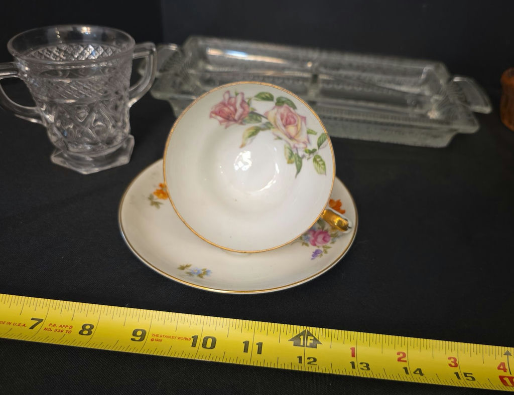 Assorted Glassware and Teacup Set - image 2 of 7