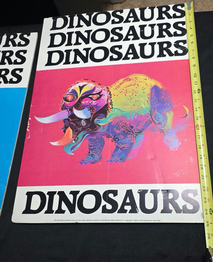 Dinosaur posters and framed figure drawing - image 8 of 8