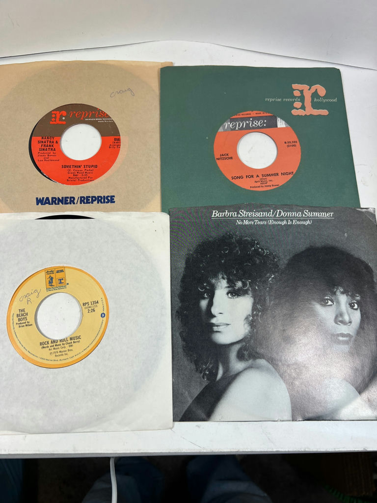 Vintage Lot of 66 45's 7-Inch Vinyl Records and Sleeves Collection - image 8 of 20