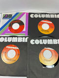 Blue storage box with a collection of 60 vintage 45 RPM vinyl singles - thumbnail 12 of 17