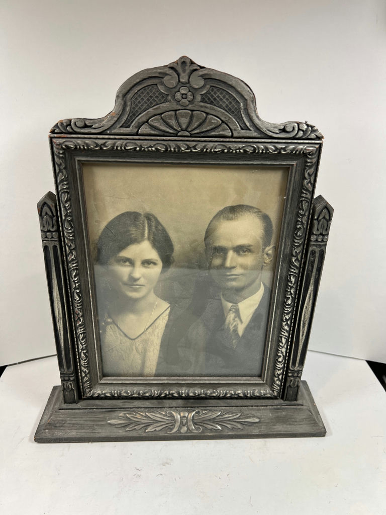 Antique ornate framed photo of a couple 12 X 10 - image 1 of 3