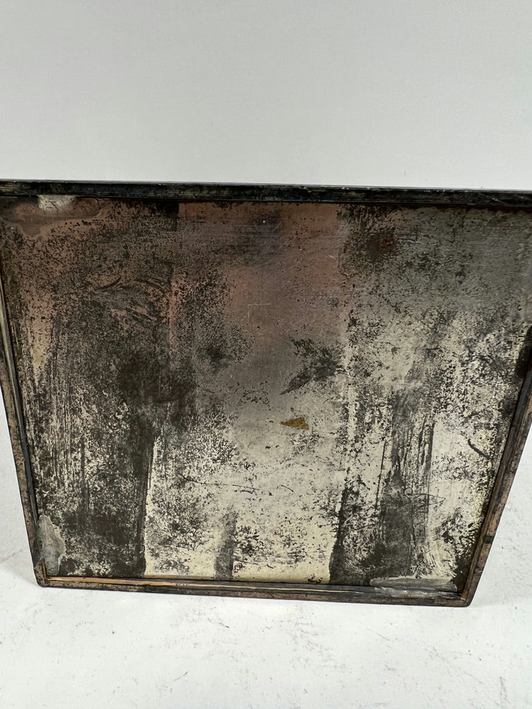 ANTIQUE Dragon relief CIGARETTE DISPENSER metal box on stand - image 8 of 8