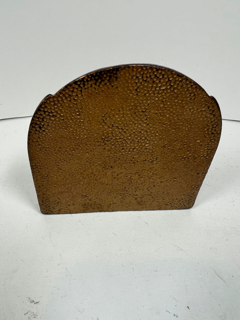 Shield-shaped rusted cast-iron relief plaque with horse motif - door stop or book end - image 3 of 4