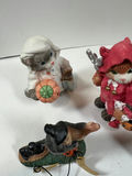 Halloween Figurines and Ornaments (Cats, Pumpkins, Grave Marker) - thumbnail 2 of 10