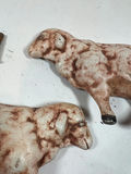 ANTIQUE Split-body CAST IRON pig figurines - thumbnail 4 of 5