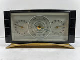 Vintage three-dial weather instrument with thermometer, hygrometer, and barometer - thumbnail 5 of 6