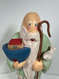 Wooden NOAH figurine with boat, staff, and dove - thumbnail 2 of 4