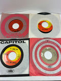 Blue storage box with a collection of 60 vintage 45 RPM vinyl singles - thumbnail 17 of 17
