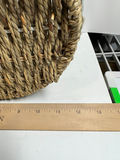 Decorative woven basket with metal floral frame - thumbnail 4 of 4
