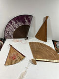 Assorted decorative oriental folding fans - thumbnail 1 of 5