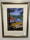 Marsh View coastal cottage print (framed) 27" x 20" - thumbnail 1 of 7