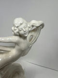 White ceramic dancing figure sculpture - thumbnail 2 of 5