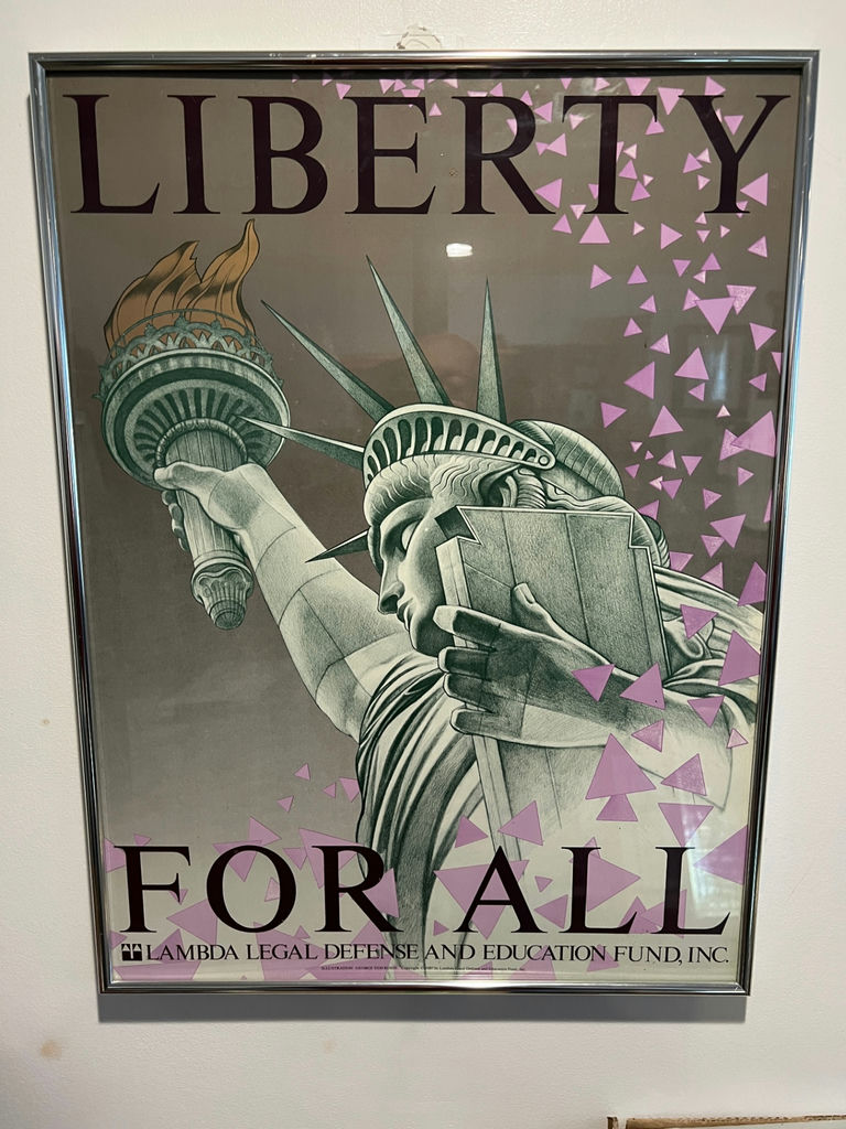 Liberty for All poster with Lambda Legal materials 25" x 19" - image 1 of 5