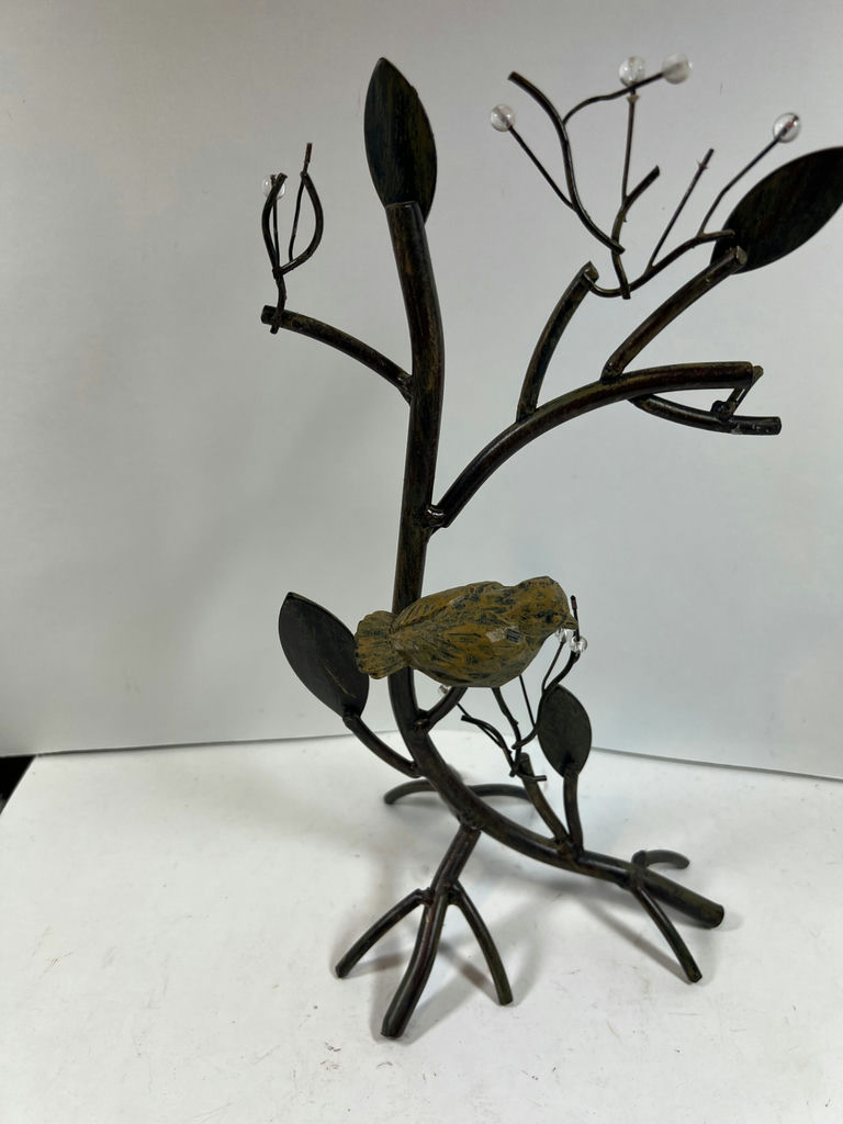 Iron Tree Jewelry Display Stand with Bird - image 2 of 5