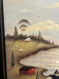 Once Upon a Time – Landscape painting by John Sliney 21" x 21" - thumbnail 4 of 5