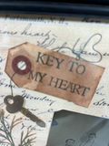 Framed Keepsake Collage with Key to My Heart 9 X 7 - thumbnail 3 of 4