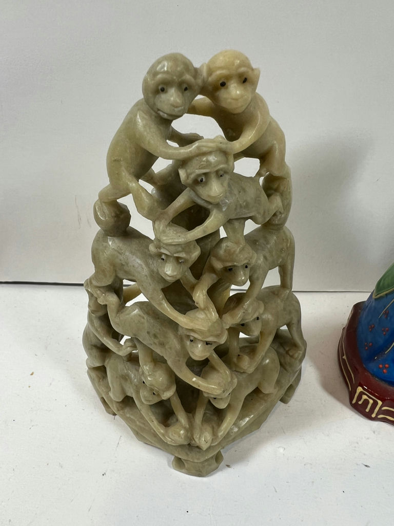 Assorted Oriental Ceramic Figurines and Sculptures - image 2 of 6