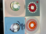 Blue storage box with a collection of 60 vintage 45 RPM vinyl singles - thumbnail 5 of 17