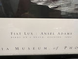 Framed Ansel Adams photograph: Fiat Lux – Birds on a Beach, Evening, 1966 27" X 20" - thumbnail 2 of 5