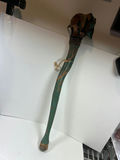 Carved wooden head on decorative staff - 21" Long - thumbnail 2 of 6
