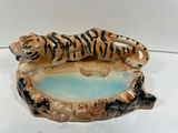 Ceramic animal figurines: tiger, fish, and foo dog trinket box - thumbnail 3 of 7