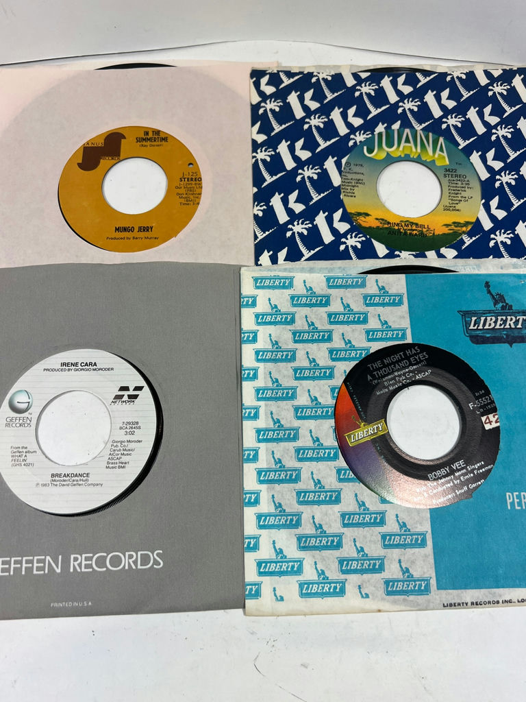 Collection of 40 vintage vinyl 45's records and sleeves - image 12 of 12