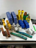 Hand-painted NOAH'S ARK wooden toy animals and shapes - thumbnail 1 of 4