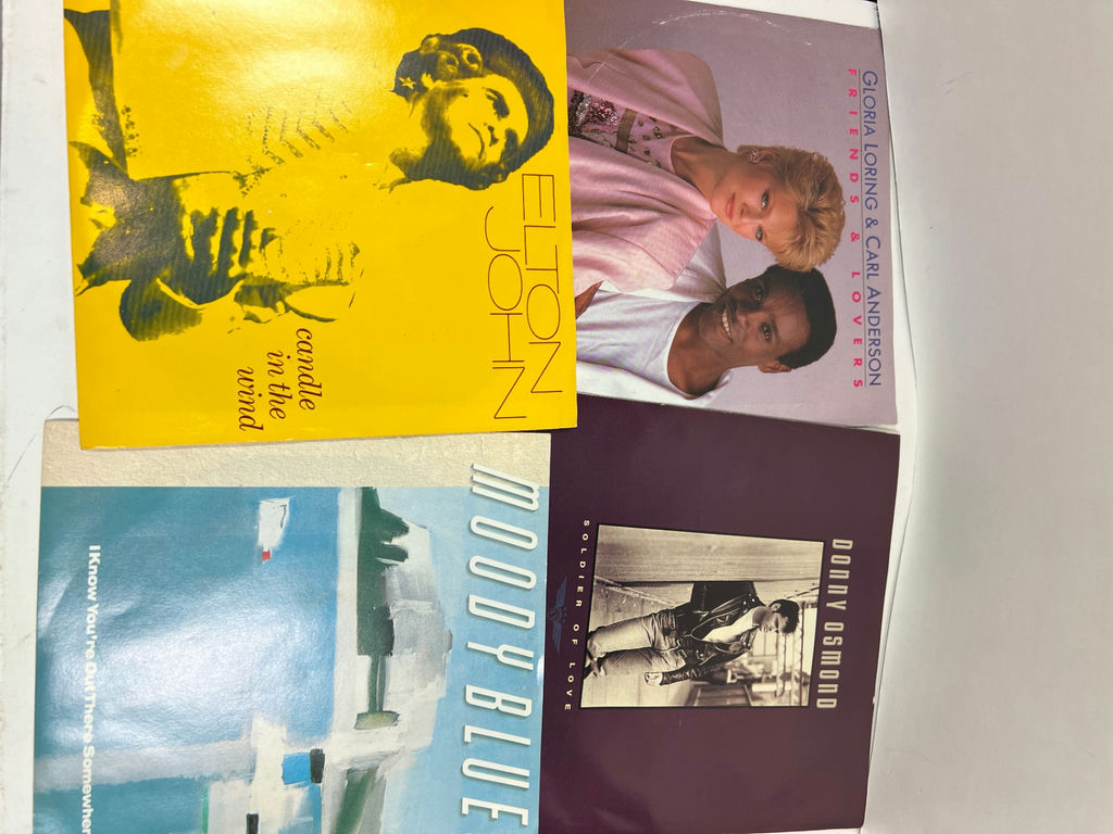 Collection of 60 vintage 45 RPM vinyl singles in assorted sleeves - image 15 of 17