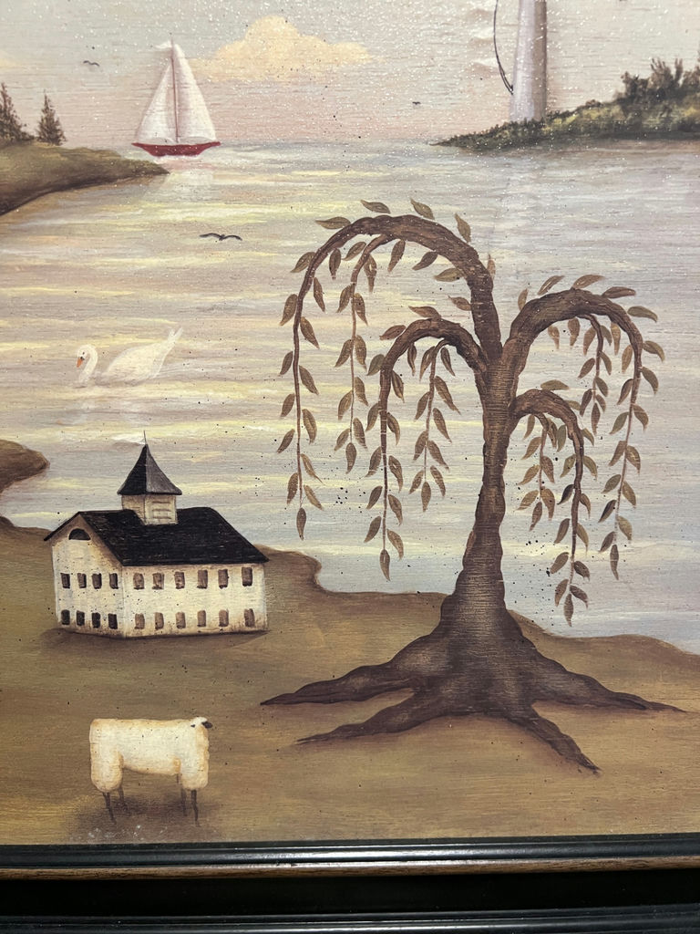 Once Upon a Time – Landscape painting by John Sliney 21" x 21" - image 3 of 5