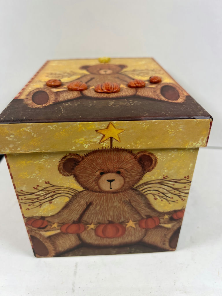 Bear and Pumpkin Themed Decorative Box - image 4 of 4